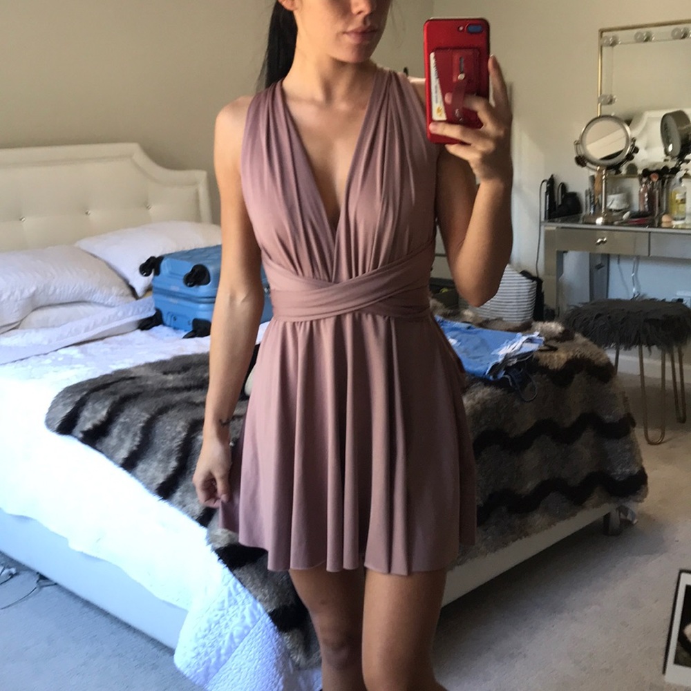 blush dress